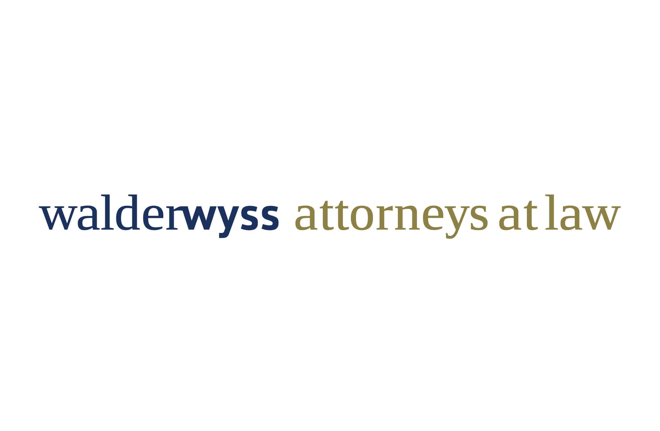 Walder Wyss atterney at law logo
