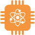 Icon Quantum computing_Orange